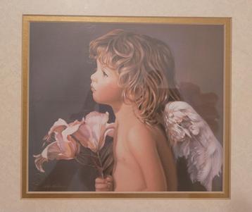 Schilderij 'Angel looking down' van Nancy Noel beschikbaar voor biedingen