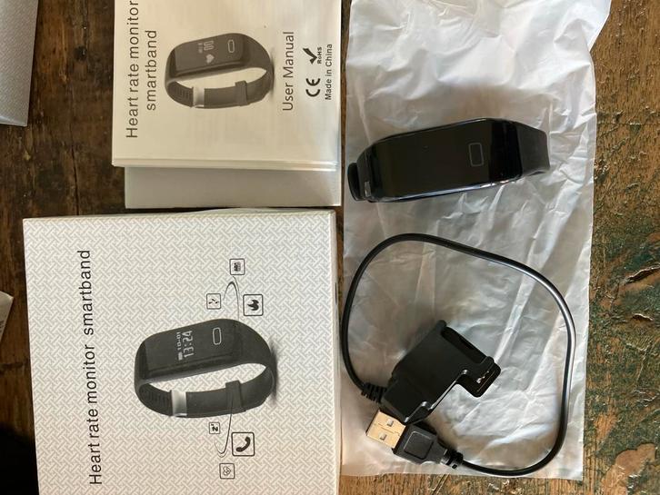 2x Hartslagmeter Smartband - iOS Compatibel, Sieraden, Tassen en Uiterlijk, Activity trackers, Nieuw, iOS, Zwart, Waterdicht, Ophalen