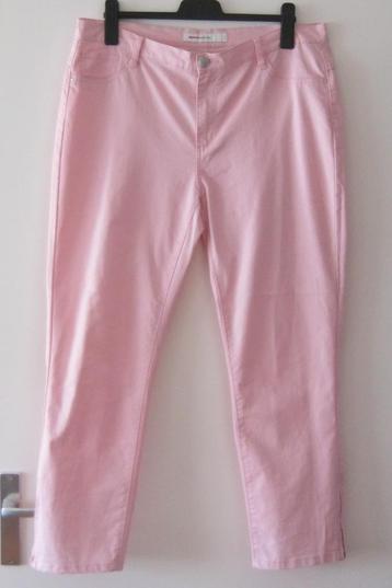 NIEUWE licht roze katoenen broek van Geisha, maat XXL. beschikbaar voor biedingen