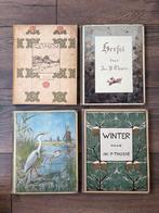Verkade Albums, 1e druk Lente, Zomer, Herfst, Winter 1906-09, Ophalen of Verzenden, Gelezen, Jac. P. Thijsse, Plaatjesalbum