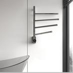 Elektrische handdoek radiator gun metal look met thermostaat, Ophalen of Verzenden, Nieuw