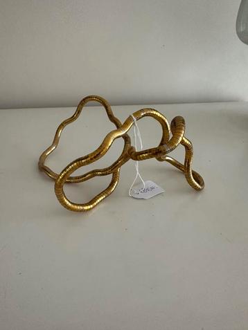 Gouden Decoratieve Slang Sculptuur ketting armband beschikbaar voor biedingen
