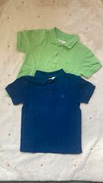 2 polo-shirts H&M korte mouw groen en blauw, Kinderen en Baby's, Kinderkleding | Maat 92, Jongen, Gebruikt, Ophalen of Verzenden