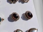 Vanoli 925 zilveren oorbellen / oorknopjes met granaat, Sieraden, Tassen en Uiterlijk, Daiva1973@hotmail.com, Vanoli, Amsterdam