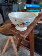 Oude beboterde franse spoelkom  15cm brocante, Ophalen of Verzenden