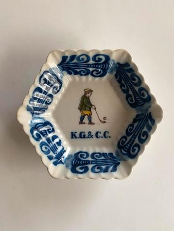 Tichelaar Makkum schaal 15x17 cm Kennemer Golf Country Club beschikbaar voor biedingen