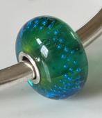 Trollbeads GROEN TURKOOIZEN ZILVERSPOOR, Sieraden, Tassen en Uiterlijk, Bedels, -, -, Zo goed als nieuw, Trollbeads
