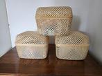 Set of 3 Bamboo Storage Boxes - IKEA, Ophalen, Doos, Minder dan 35 cm, Minder dan 50 cm