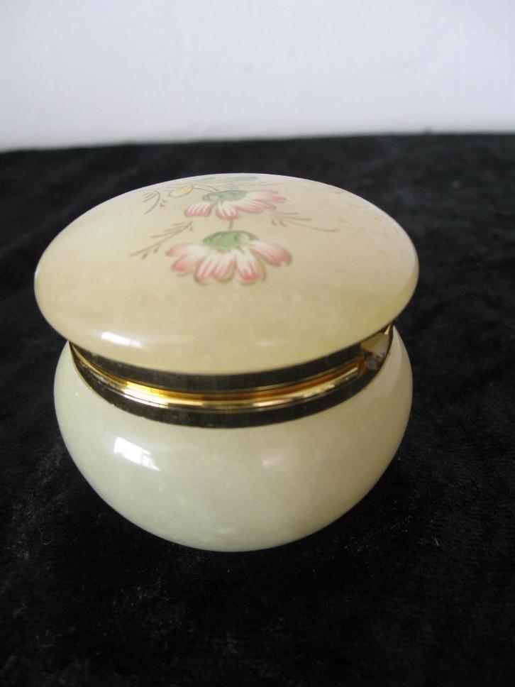 Albasten doosje snuisterijen sieraden etc. goede staat, Antiek en Kunst, Curiosa en Brocante, Ophalen of Verzenden