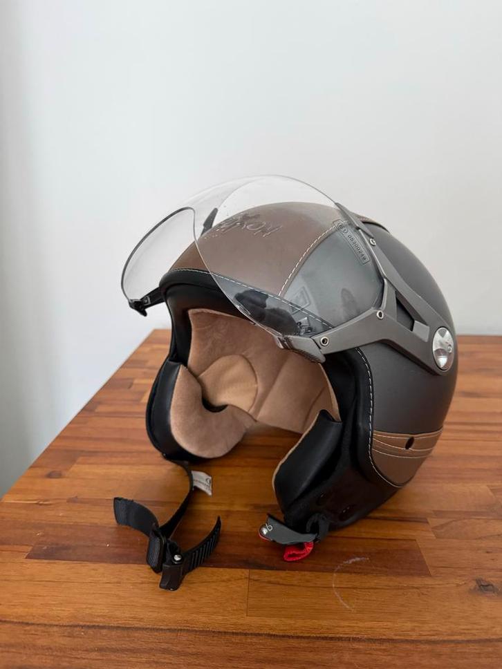 Soxon Scooterhelm - Stijlvol en veilig!, Fietsen en Brommers, Brommerhelmen, Zo goed als nieuw, Large, Ophalen