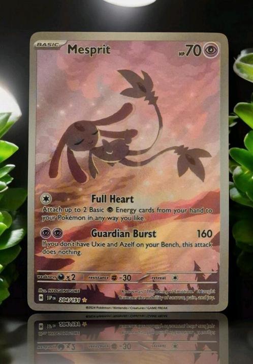 Mesprit 204/191 Surging Sparks ~ Pokémon ~ Pokémonkaart, Hobby en Vrije tijd, Verzamelkaartspellen | Pokémon, Nieuw, Losse kaart