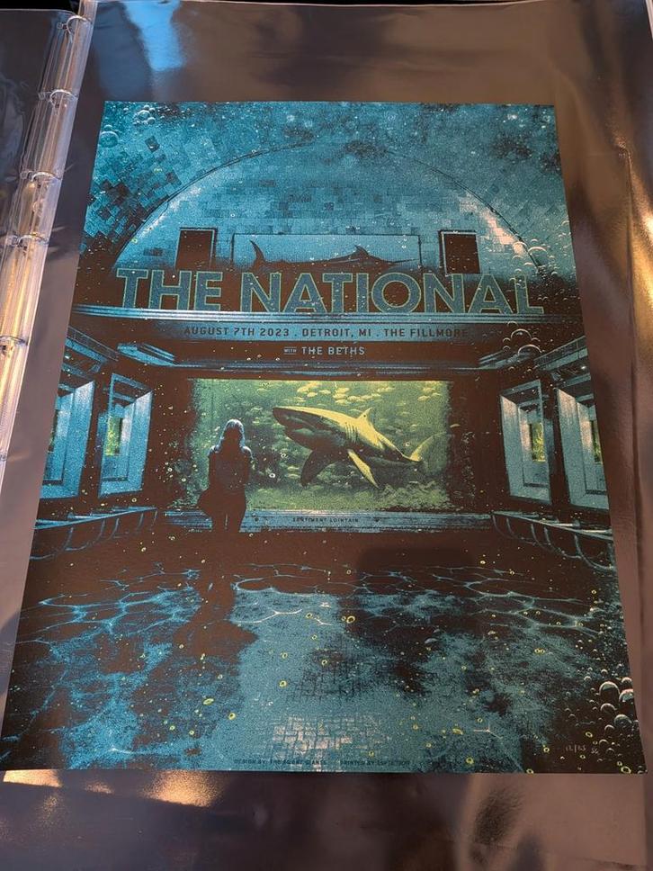 Poster The National, Verzamelen, Posters, Zo goed als nieuw, Muziek, A1 t/m A3, Ophalen of Verzenden