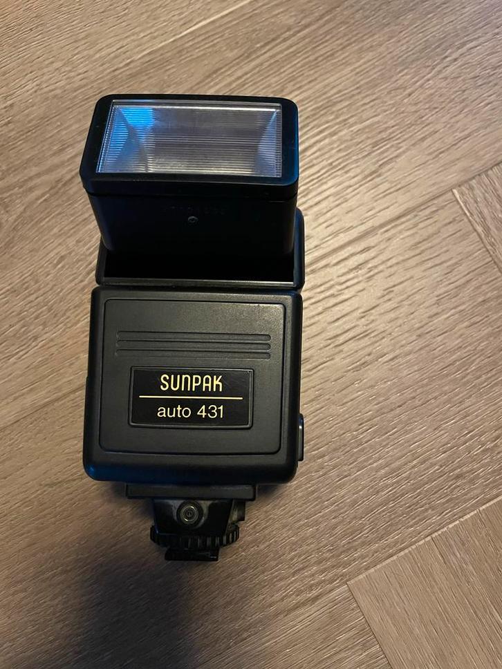 Sunpak auto 431 Flitser (wd-30), Audio, Tv en Foto, Fotografie | Flitsers, Gebruikt, Overige merken, Kantelbaar, Ophalen of Verzenden