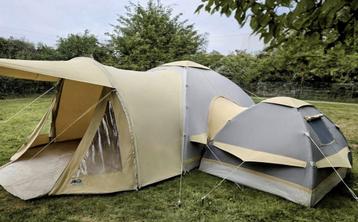 Zeer goede, mooie en ruime dubbele tent van Karsten tenten beschikbaar voor biedingen