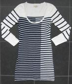 Whyred jurk ecru met blauw bretonse streep, M, wol en katoen, Kleding | Dames, Maat 38/40 (M), Blauw, Ophalen of Verzenden, Zo goed als nieuw