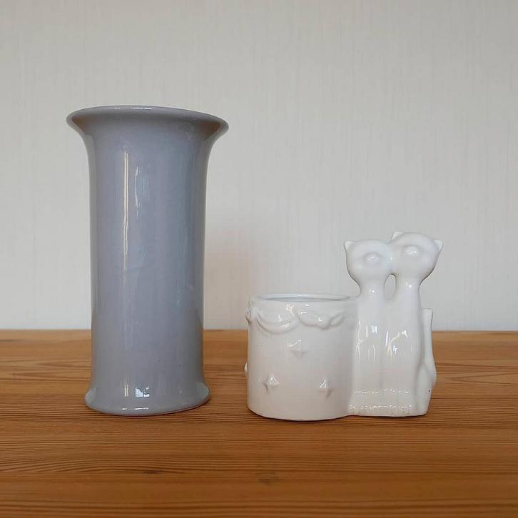 Strehla vaas, Huis en Inrichting, Woonaccessoires | Vazen, Gebruikt, Overige kleuren, Minder dan 50 cm, Aardewerk of Porselein