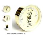ADORINI  HUMIDOR TEMPERATUUR METER GOLD  in- of opbouw atm01, Verzenden, Nieuw, Tabaksdoos of Verpakking