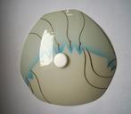 vintage plafondlamp schaallamp glas plafonnière glas b, Ophalen, Gebruikt, Glas, Vintage