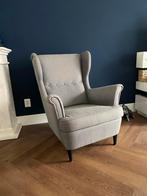IKEA Strandmon fauteuil donker grijs, Huis en Inrichting, Fauteuils, Ophalen, 75 tot 100 cm, Zo goed als nieuw, Stof