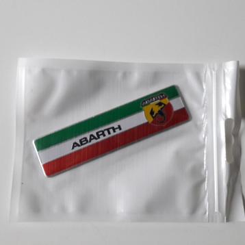 1x Italy Italie Abarth vlag embleem badge sticker sticker beschikbaar voor biedingen