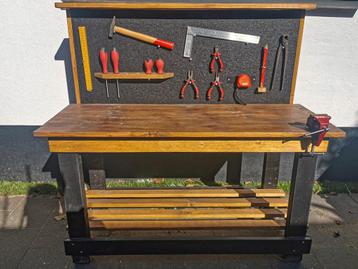 Junior Werkbank - Volledig nieuw! - Houten Werktafel beschikbaar voor biedingen