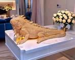 beeld gouden leguaan, Ophalen of Verzenden, Nieuw, Dier