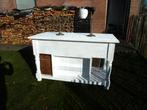 antieke toog toonbank keukeneiland keukenkast kookeiland, Huis en Inrichting, Keuken | Keukenelementen, Ophalen, Wit, 50 tot 100 cm