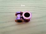 Nieuwe tunnels, pluggen. Staal. Roze. 3, 4, 5, 6, 8, 10 mm., Ophalen of Verzenden, Zo goed als nieuw, Staal, Oor- of Traguspiercing