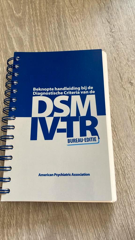 DSM-IV-TR Bureau Editie, Boeken, Psychologie, Gelezen, Klinische psychologie, Ophalen of Verzenden