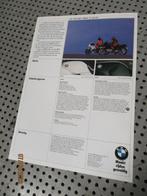 BMW K100RS K100 rs kleurenfolder Reclame Advertentie b.j.'90, Motoren, Gebruikt, Ophalen of Verzenden