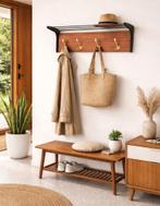 Prachtige XL midcentury 'Boomerang' wandkapstok, Wandkapstok, Gebruikt, Ophalen of Verzenden, Minder dan 100 cm