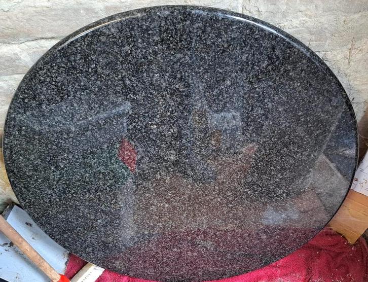 Natuurstenen blad - 80cm diameter, Tuin en Terras, Grind, Keien en Split, Gebruikt, Overige typen, Grijs, Graniet, Ophalen