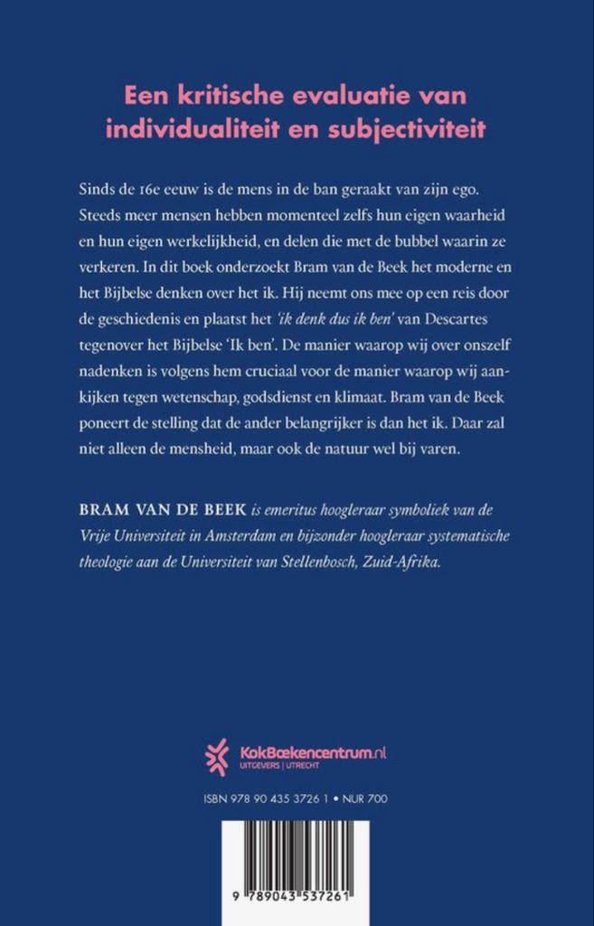 Ego - Bram van de Beek, Boeken, Filosofie, Zo goed als nieuw, Cultuurfilosofie, Ophalen of Verzenden