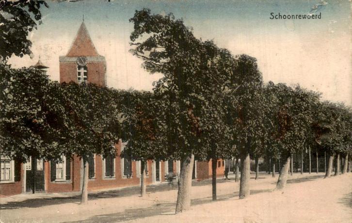 Schoonrewoerd - Bomenperk, Verzamelen, Ansichtkaarten | Nederland, Gelopen, Utrecht, Voor 1920, Ophalen of Verzenden