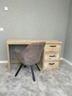 Bureau buro werktafel ladenblok 150cm gerecycled hout, Ophalen, Nieuw, Bureau