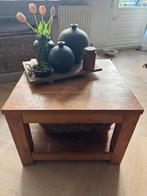 Salontafel teak, Huis en Inrichting, Tafels | Salontafels, Ophalen, Gebruikt, 50 tot 100 cm, Vierkant