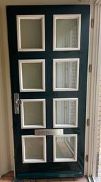 Houten voordeur/buitendeur dubbelglas 213.5x95.3 cm, Doe-het-zelf en Verbouw, Ophalen, Gebruikt, 80 tot 100 cm, Buitendeur