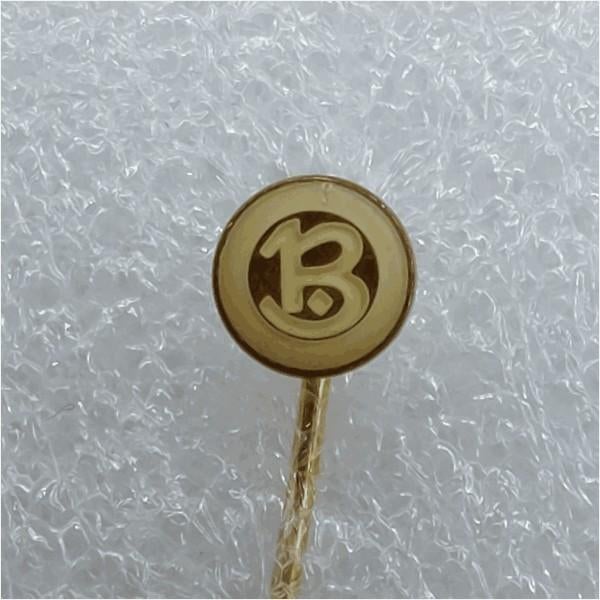 SP0702 Speldje Brennabor wit, Ophalen of Verzenden, Gebruikt, Overige onderwerpen