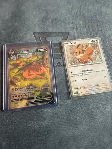 Pokémon Kaarten: Eevee & Charizard V beschikbaar voor biedingen