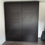 IKEA PAX donkerbruin eikenlook schuifdeuren (mehamn) 236x200, Ophalen of Verzenden, Zo goed als nieuw, 50 tot 75 cm, 200 cm of meer