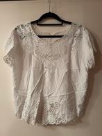 Wit kanten shirt, Ophalen of Verzenden, Zo goed als nieuw, Wit, Korte mouw