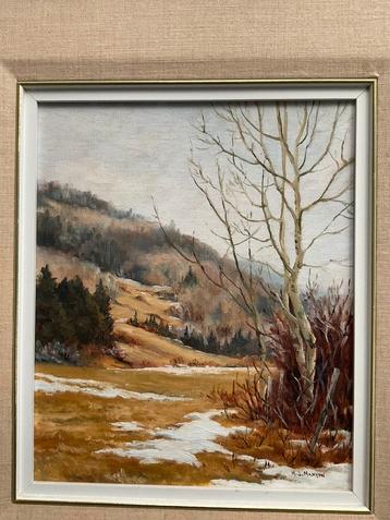 M.S. Martin -Dunham Quebec - april morning landschap beschikbaar voor biedingen