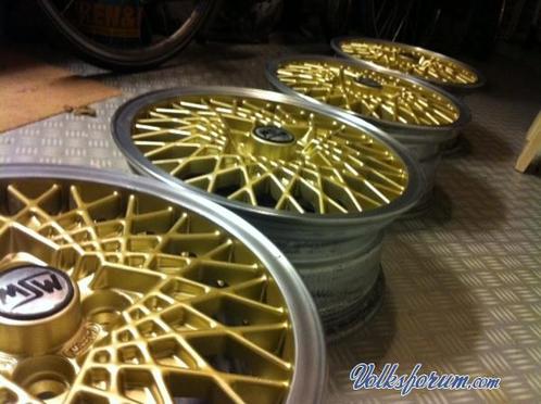 MSW Mesh 14 inch, 6J, 4x100 velgen met banden, Auto-onderdelen, Banden en Velgen, Banden en Velgen, Zomerbanden, 14 inch, 155 mm
