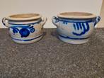 Keulse gres potten 2 , pot met oren , brocante, Ophalen of Verzenden