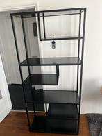 Zwarte open kast 187x85x35 cm, Ophalen, Zo goed als nieuw