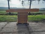 Houten legbordstelling magazijnstelling 300x80cm 5meter.