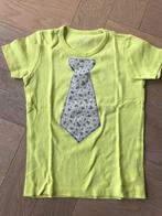 nieuw shirt van de hema 110/116 met opgeborduurde stropdas, Verzenden, Nieuw, Shirt of Longsleeve, Hema