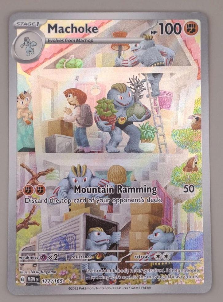 Machoke 177/165, Hobby en Vrije tijd, Verzamelkaartspellen | Pokémon, Zo goed als nieuw, Losse kaart, Foil, Ophalen of Verzenden