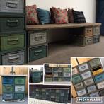 Industriële Ladekast Kast Bank Dressoir TV-kast Stapelbakken, Ophalen of Verzenden, Metaal