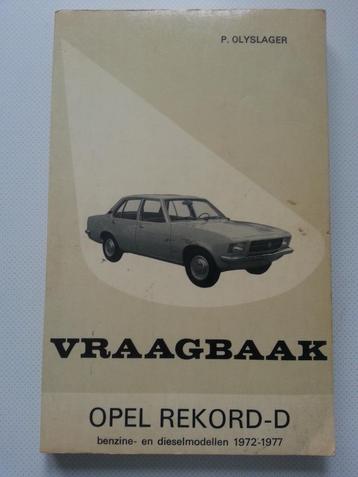 Vraagbaak Opel Rekord-D 1972 - 1977 beschikbaar voor biedingen